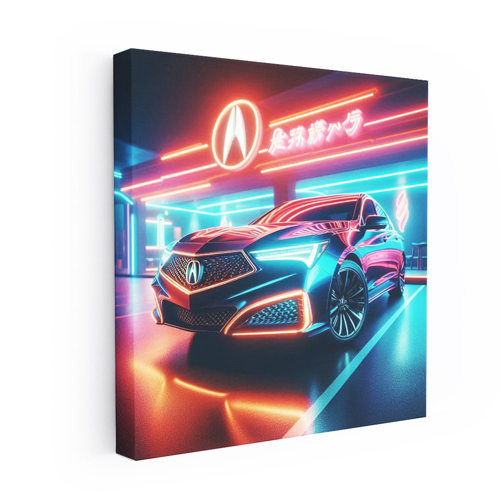 Acura RLX Neon - Luxury Sedan with Futuristic Design