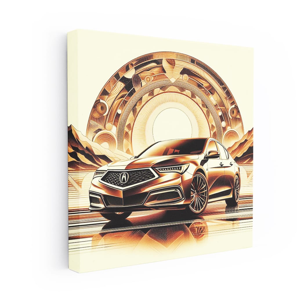 Abstract Acura TLX: Fusion of Elegance and Performance