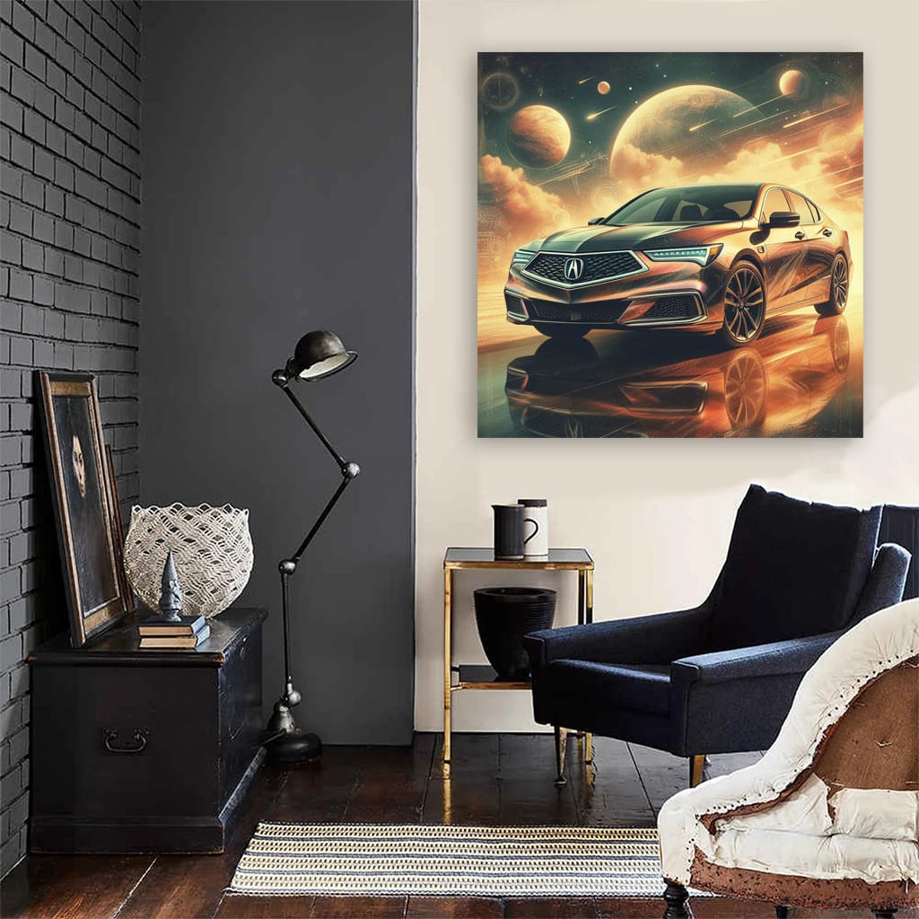 Abstract Acura TLX - Elegance and Performance