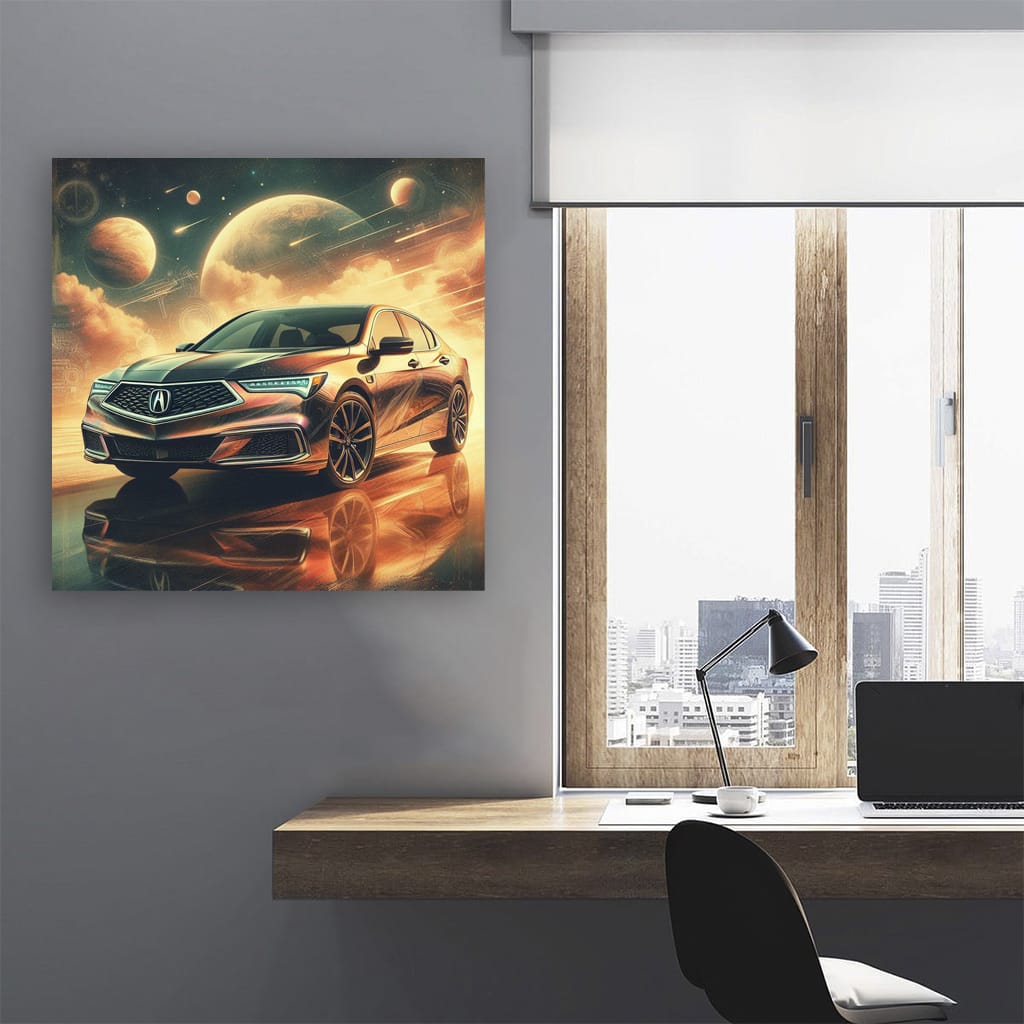 Abstract Acura TLX - Elegance and Performance