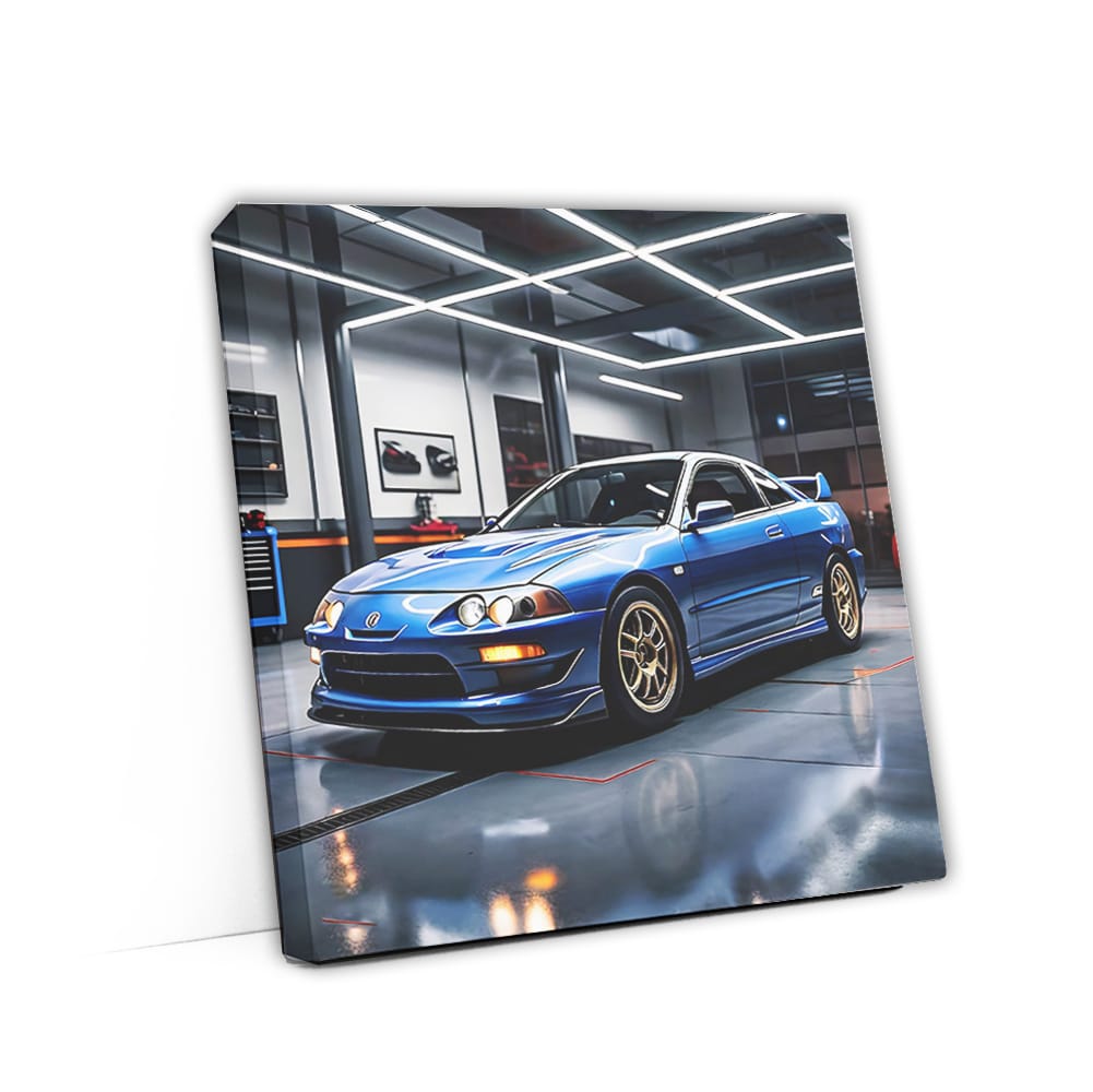 Acura Integra Type R in Garage - Blue Dream, Performance Unleashed