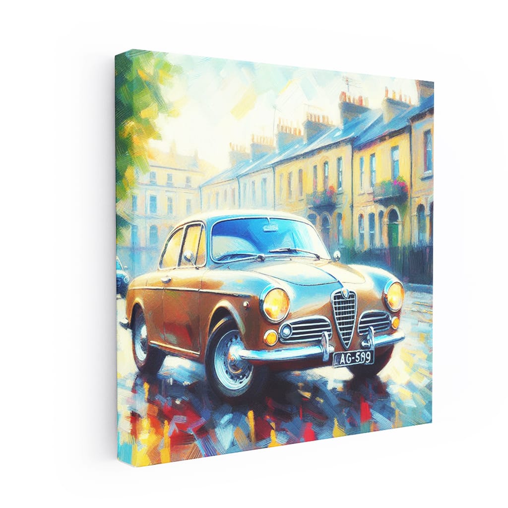 Alfa Romeo Giulietta in Impressionism - Timeless Elegance
