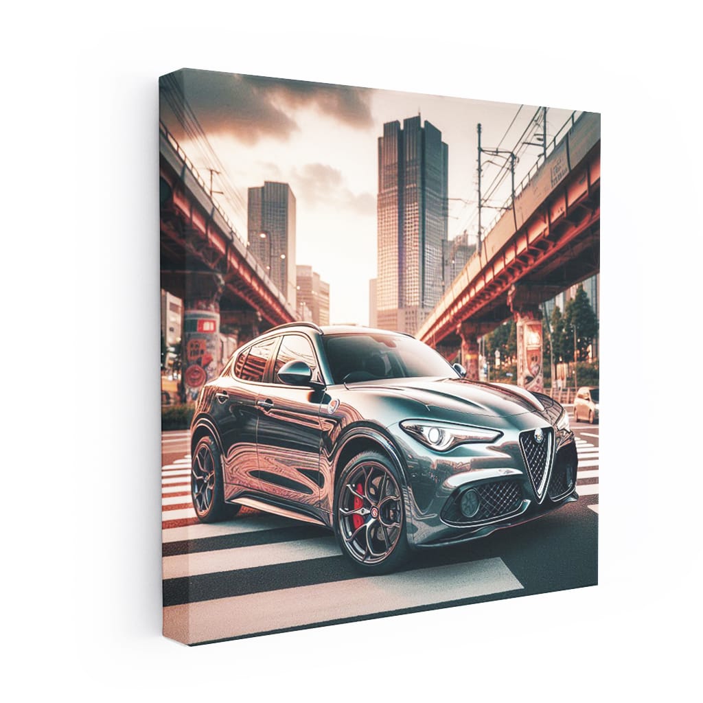Alfa Romeo Stelvio in Tokyo, Japan - Sleek Italian Elegance