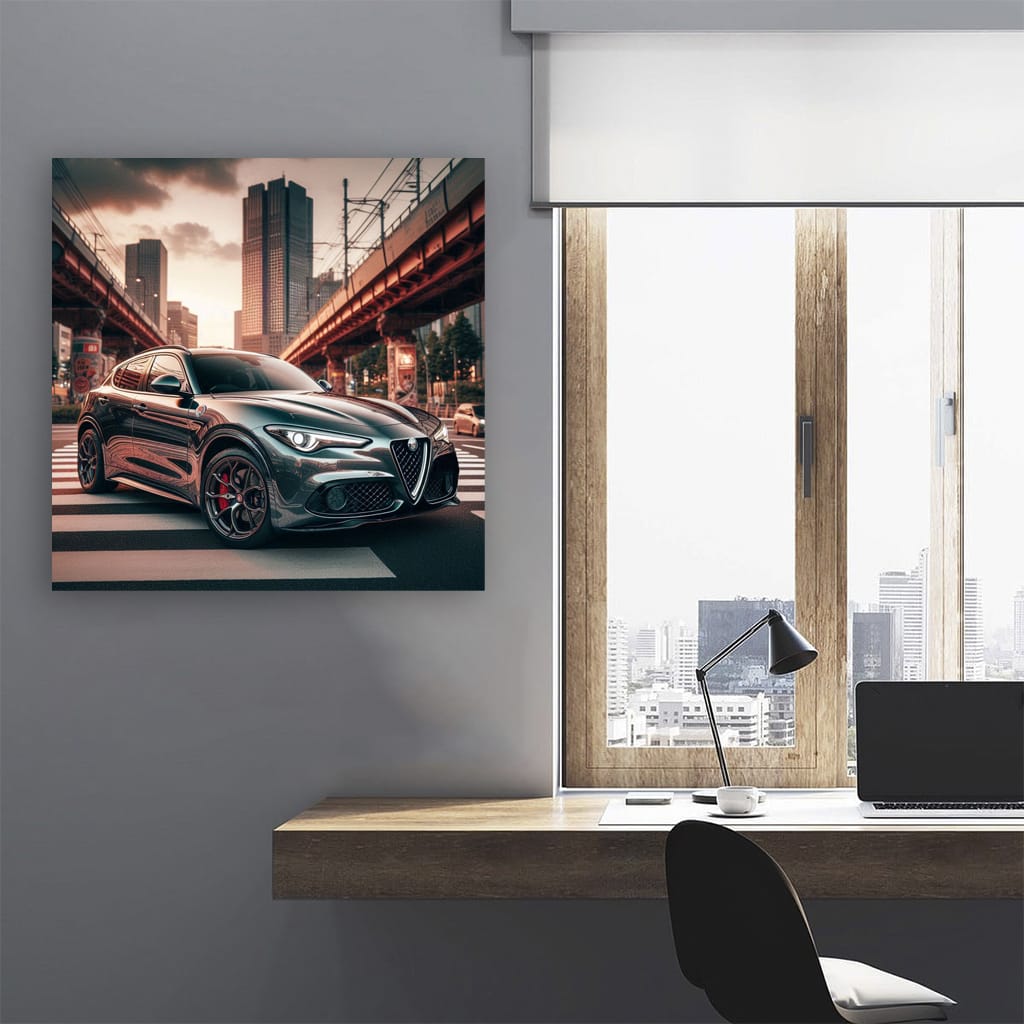 Alfa Romeo Stelvio in Tokyo, Japan - Sleek Italian Elegance