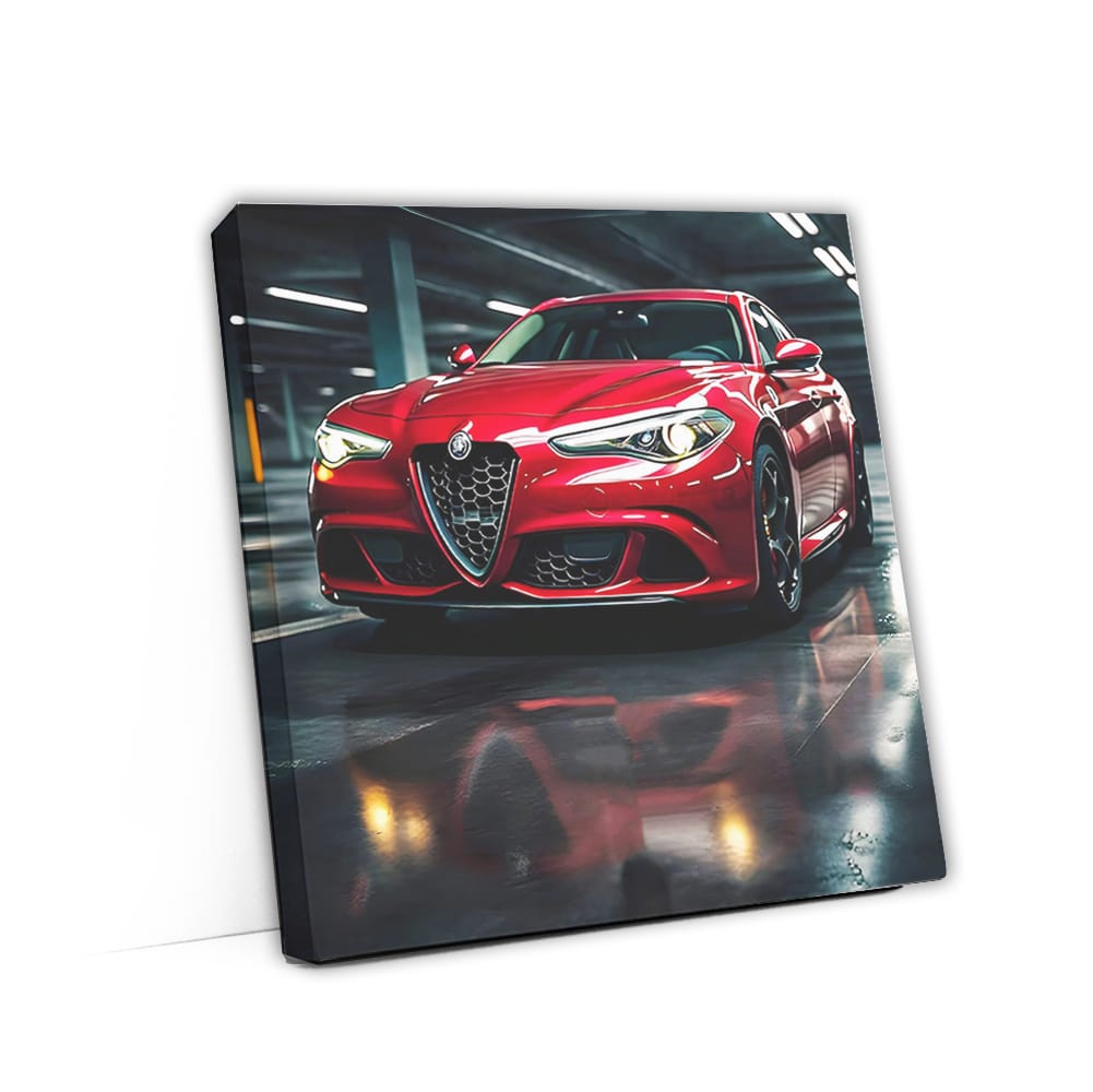 Burgundy Alfa Romeo Giulia Quadrifoglio - Elegance & Speed
