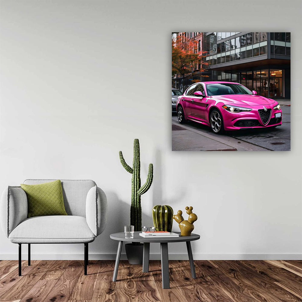Pink Alfa Romeo Stelvio Quadrifoglio in Seattle - Pure Power