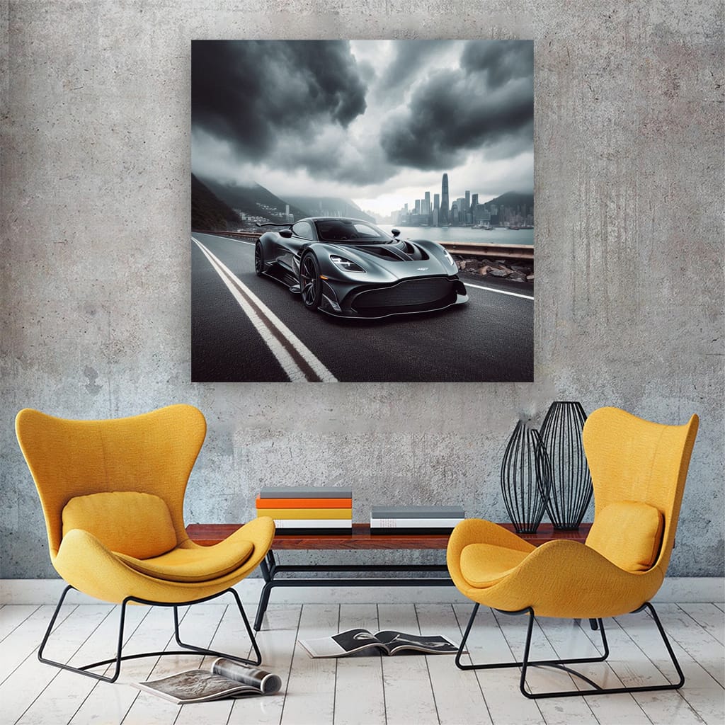 Aston Martin Valkyrie in Overcast Skies - Hypercar Marvel