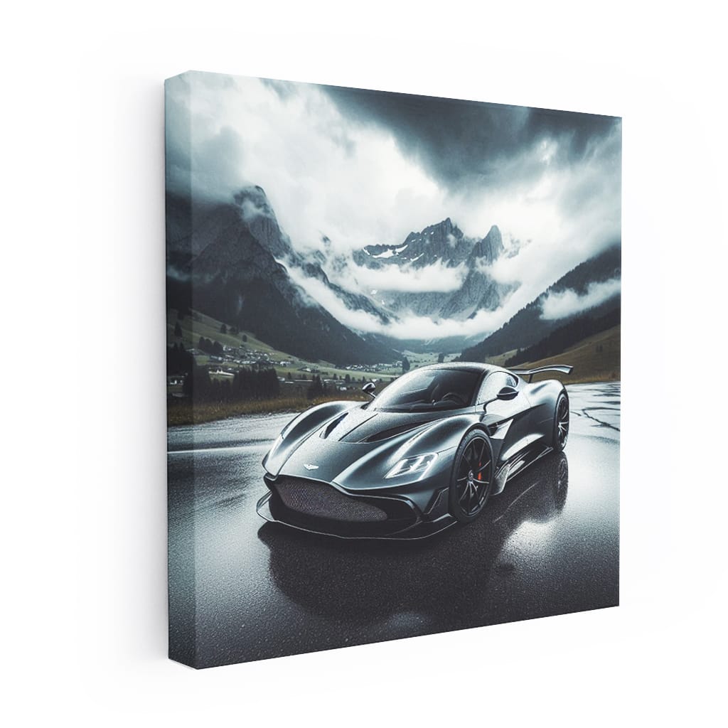 Aston Martin Valkyrie Under Cloudy Skies - Futuristic Power