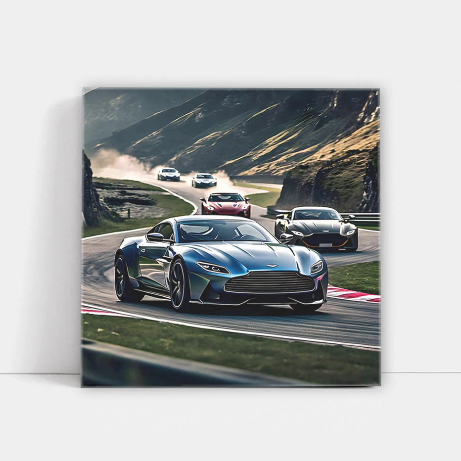 Aston Martin DB11 in Blue: Racing Elegance and Power