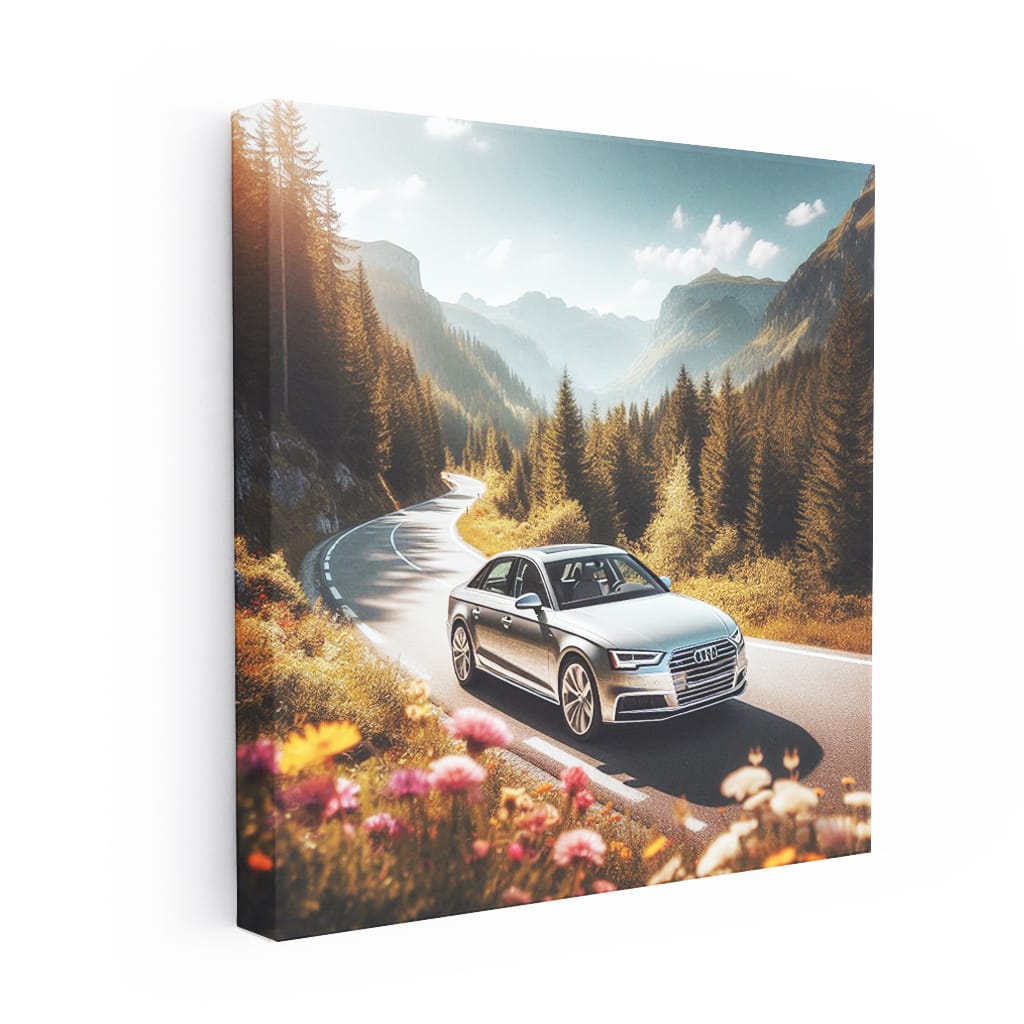 Audi A4 on Scenic Road - Experience Luxury & Performance