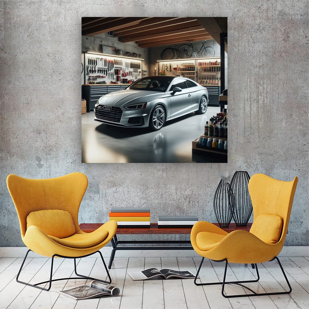 Audi A5 Parked in Garage - Elegance Meets Performance
