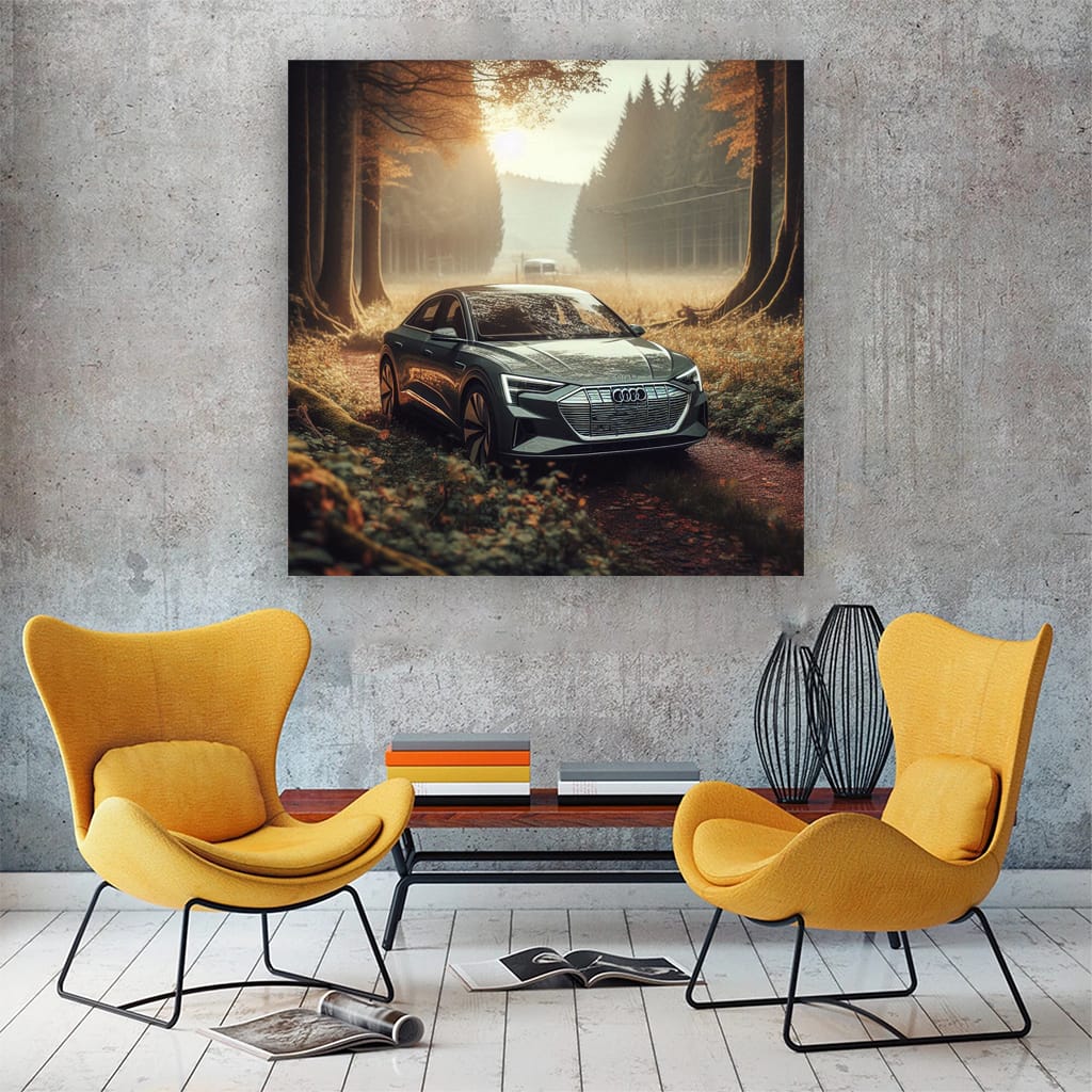 Audi E-Tron in Nature - Sustainable Luxury Drive