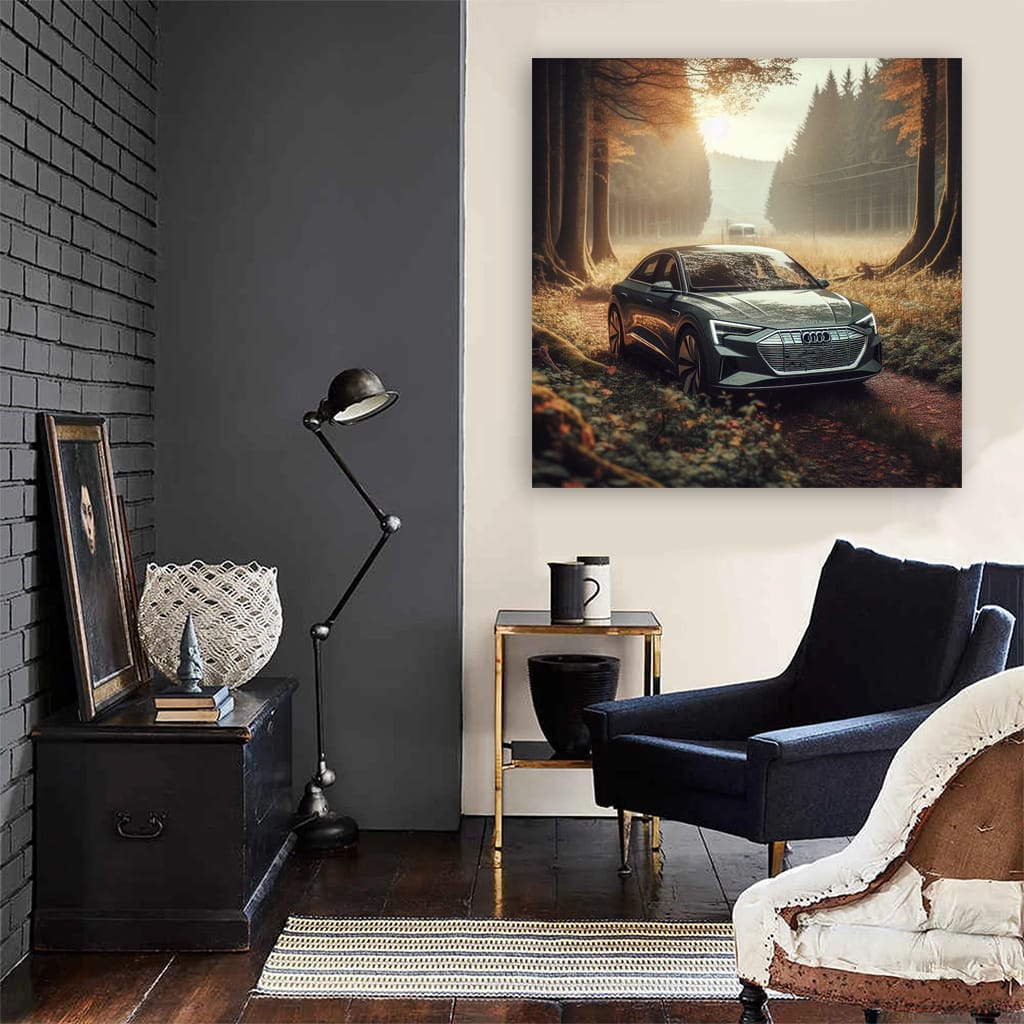 Audi E-Tron in Nature - Sustainable Luxury Drive