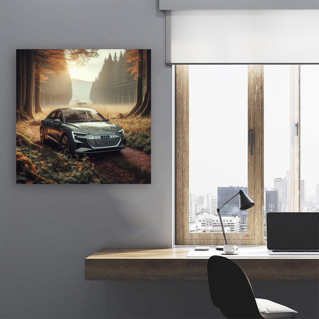 Audi E-Tron in Nature - Sustainable Luxury Drive