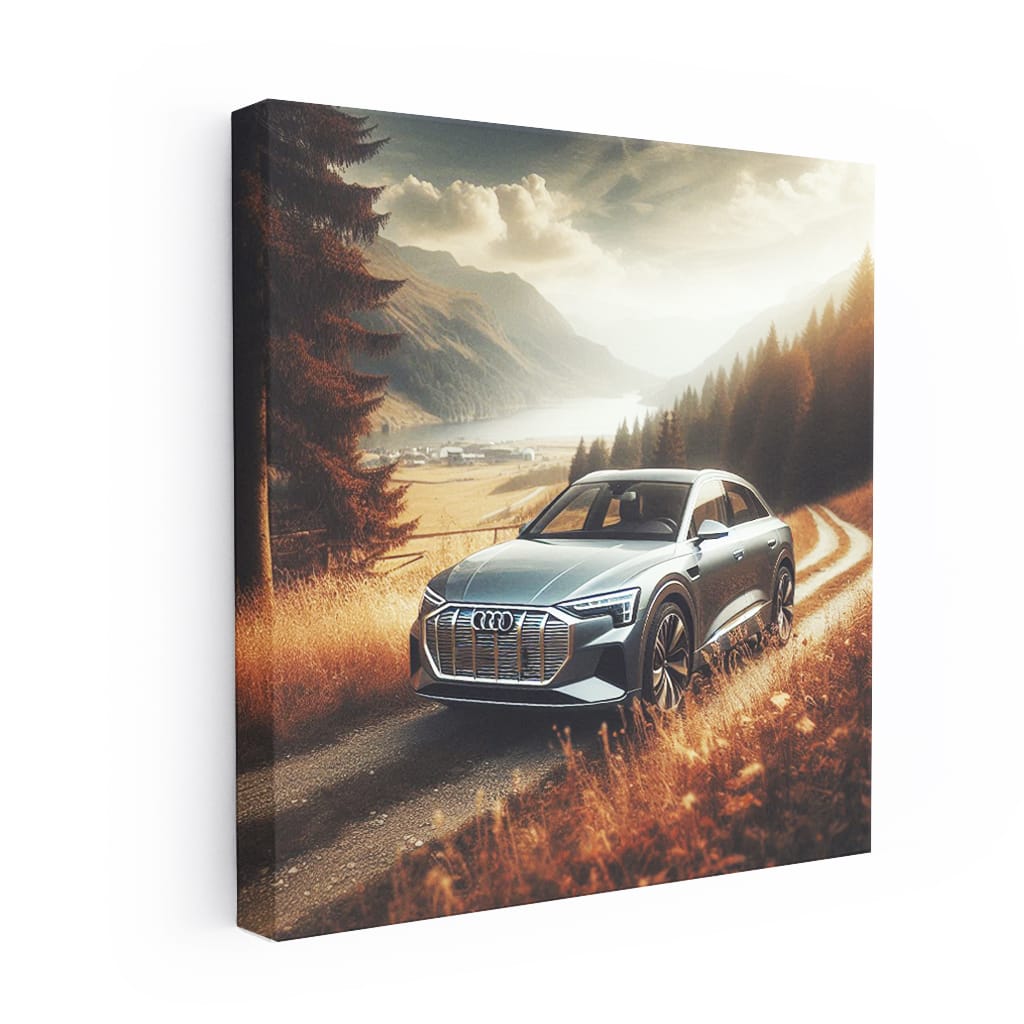 Audi E-Tron in Nature - Electrifying Elegance