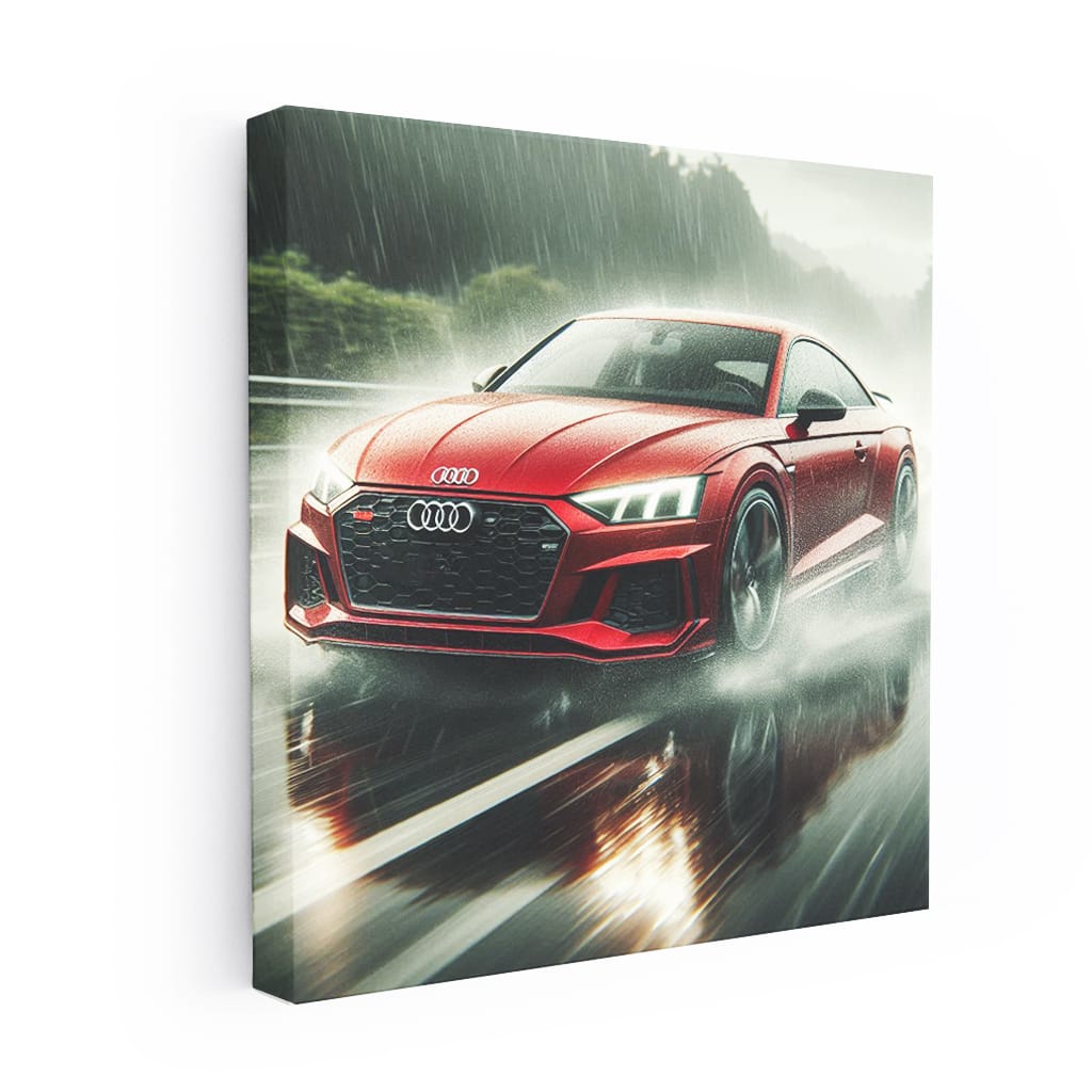 Audi Quattro Braving Rain - Power and Precision