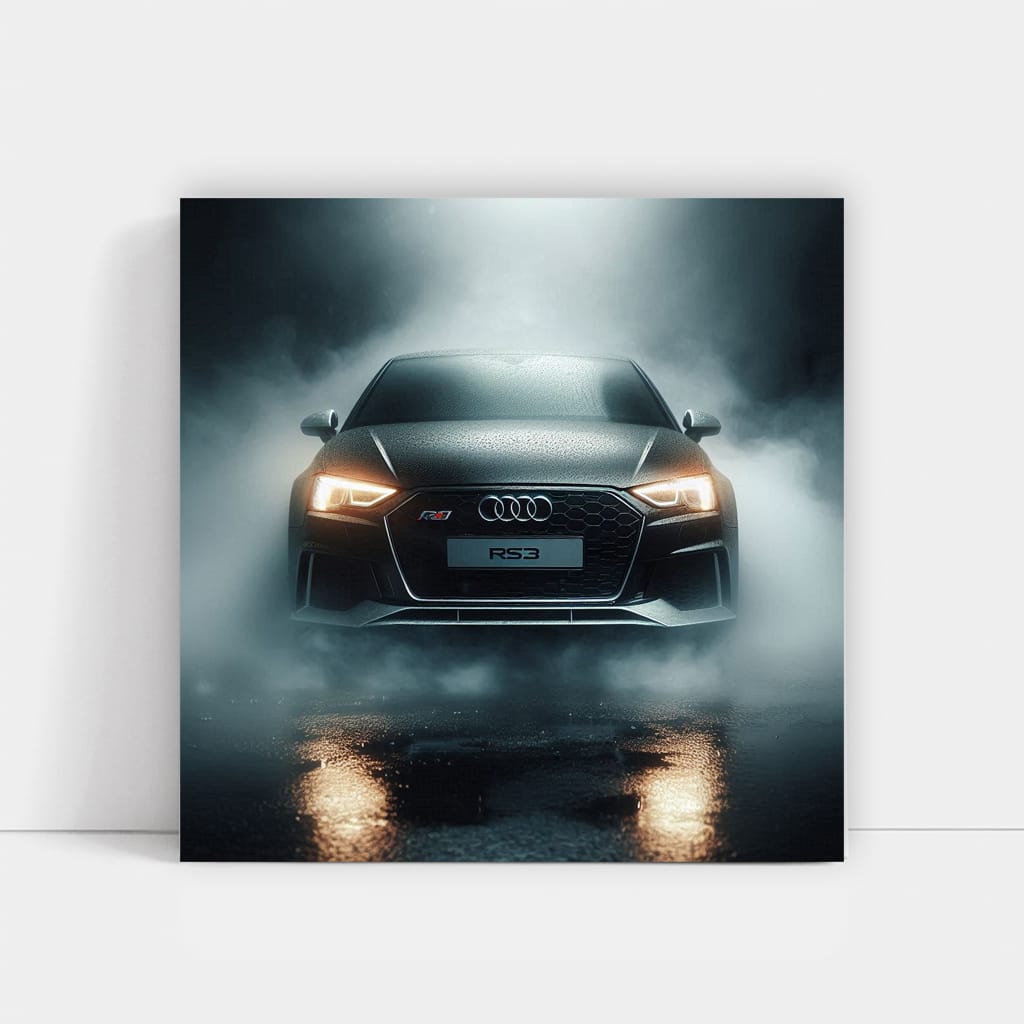 Audi RS3 in Fog - Dynamic Elegance Captured