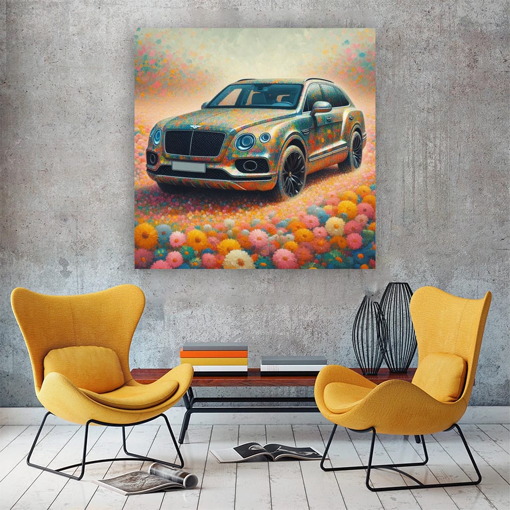 Bentayga Bentley in Impressionism Style - Luxury on Wheels