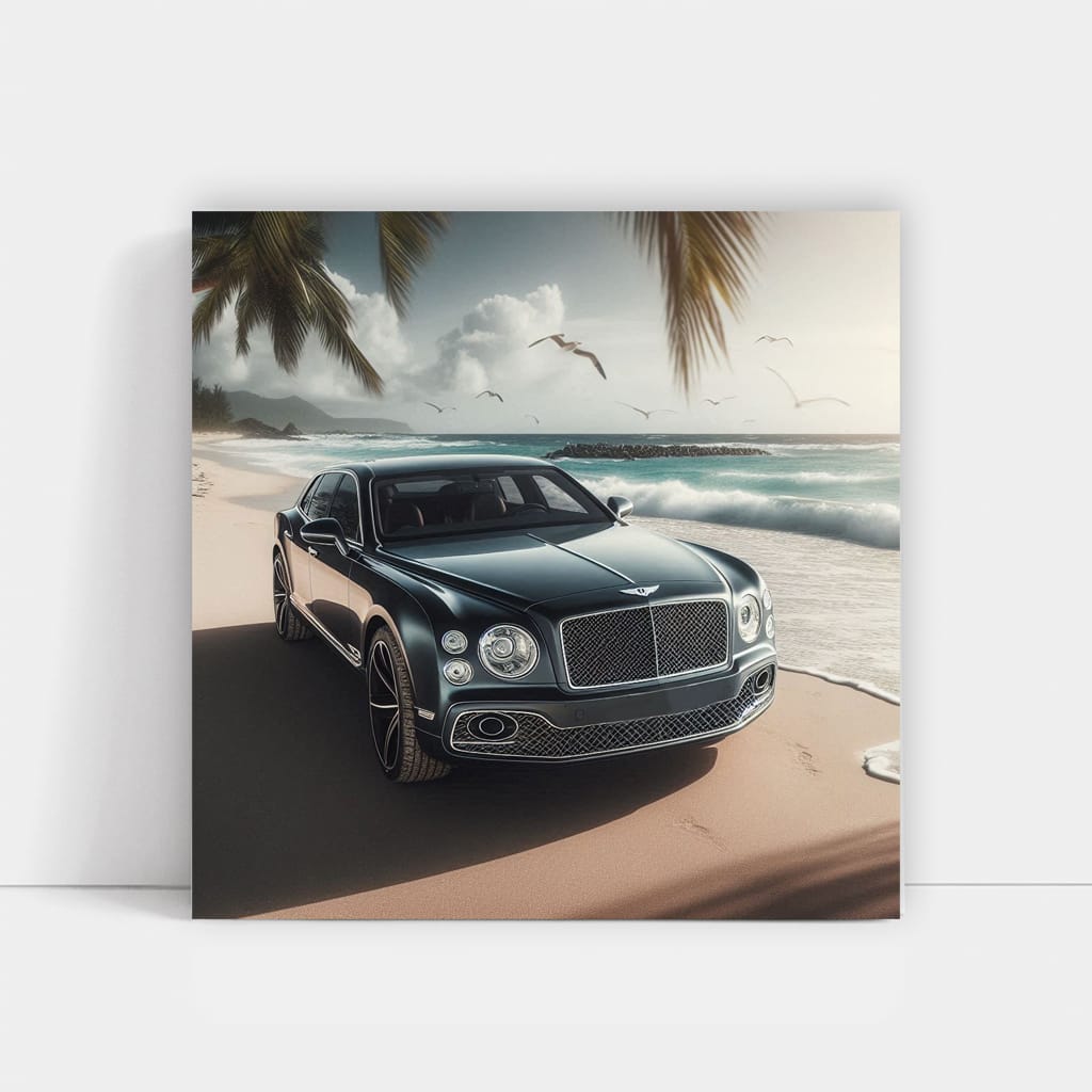 Luxurious Bentley Mulsanne on Scenic Beach - Elegance Redefined