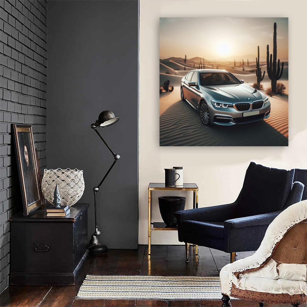 BMW 5 Series in Desert - Elegance Meets Adventure