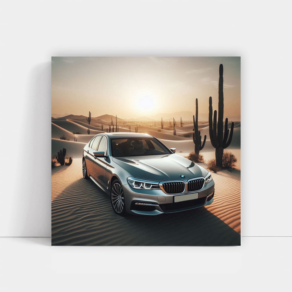 BMW 5 Series in Desert - Elegance Meets Adventure