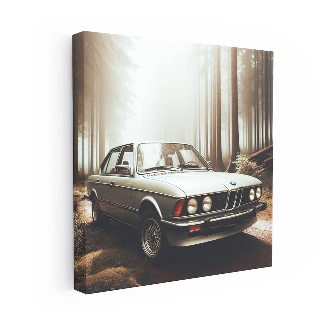 BMW E28 in Forest - Classic Elegance in Motion