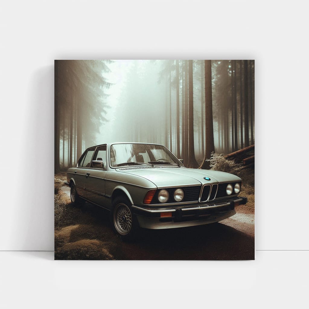 BMW E28 in Forest - Classic Elegance in Motion