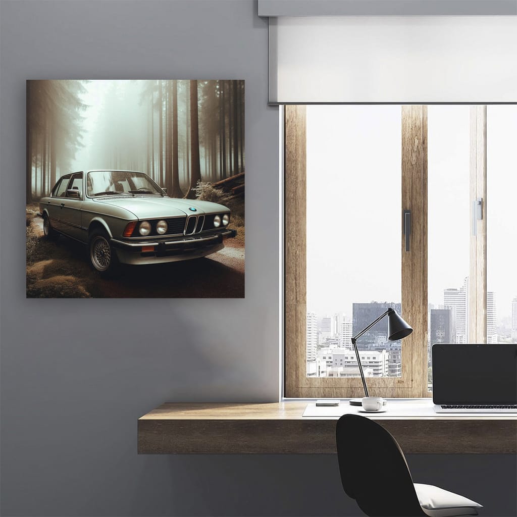 BMW E28 in Forest - Classic Elegance in Motion