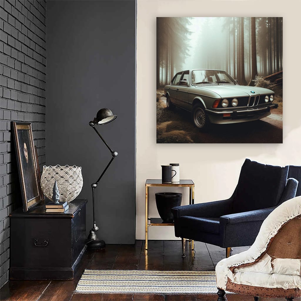 BMW E28 in Forest - Classic Elegance in Motion