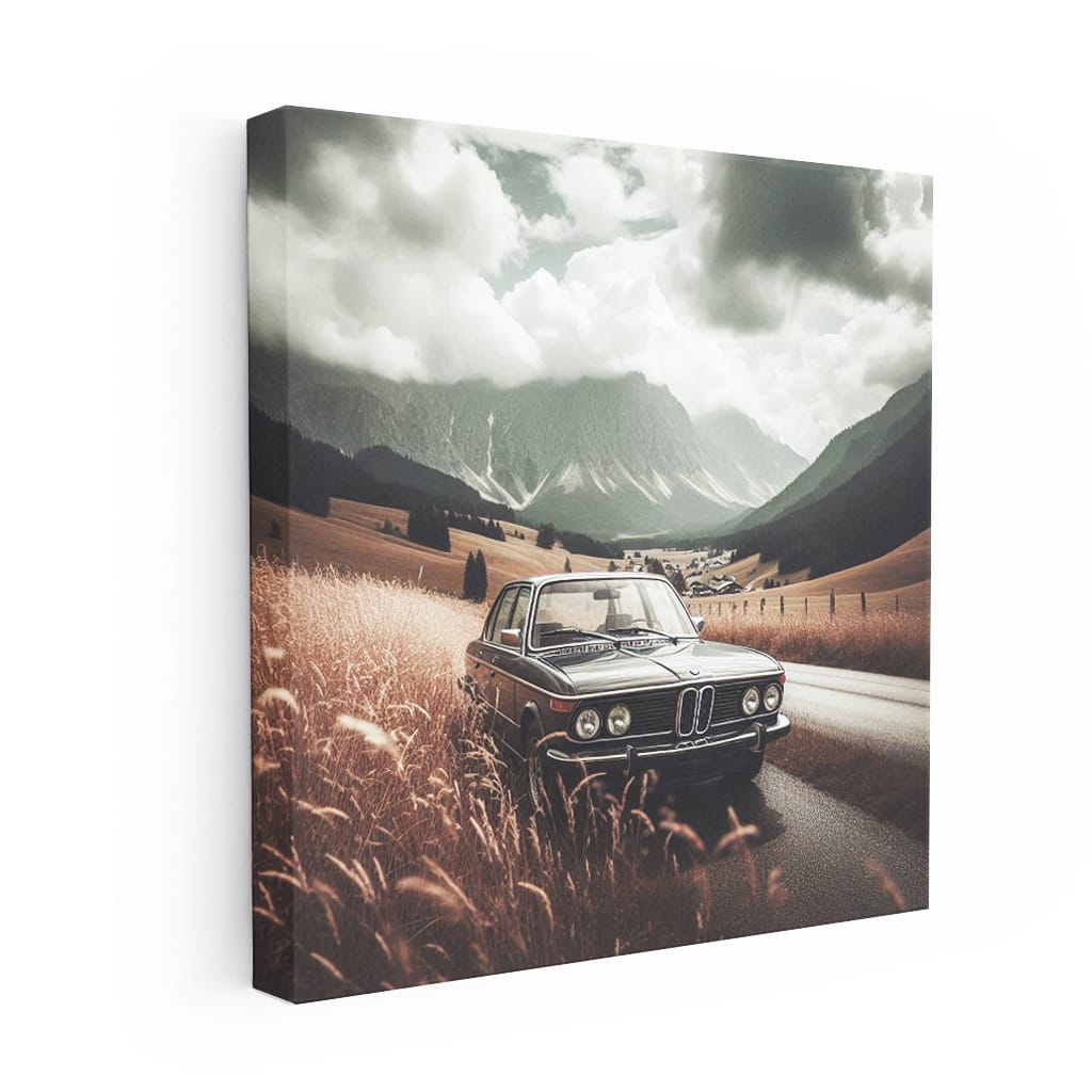 Retro Gray BMW in Valley - Classic Elegance on Wheels