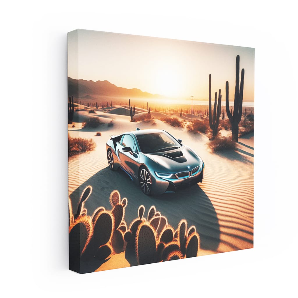 BMW i8 in Desert: Futuristic Elegance and Performance