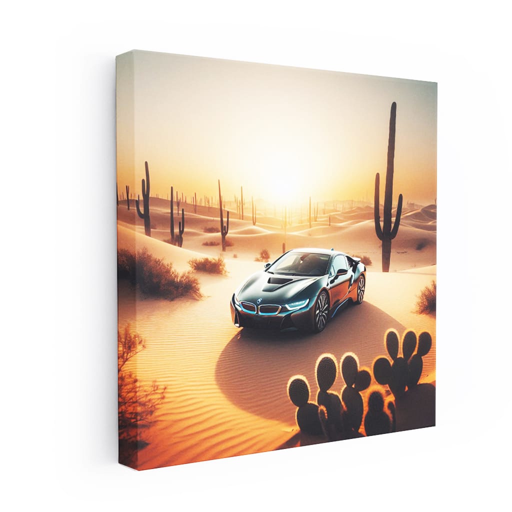 BMW i8 in Desert - Futuristic Elegance on Wheels