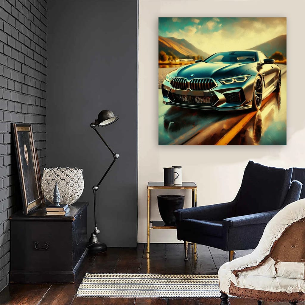 Impressionistic BMW M8: Masterpiece of Speed and Style
