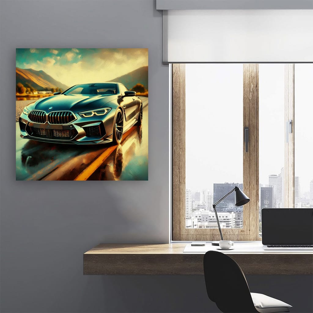 Impressionistic BMW M8: Masterpiece of Speed and Style