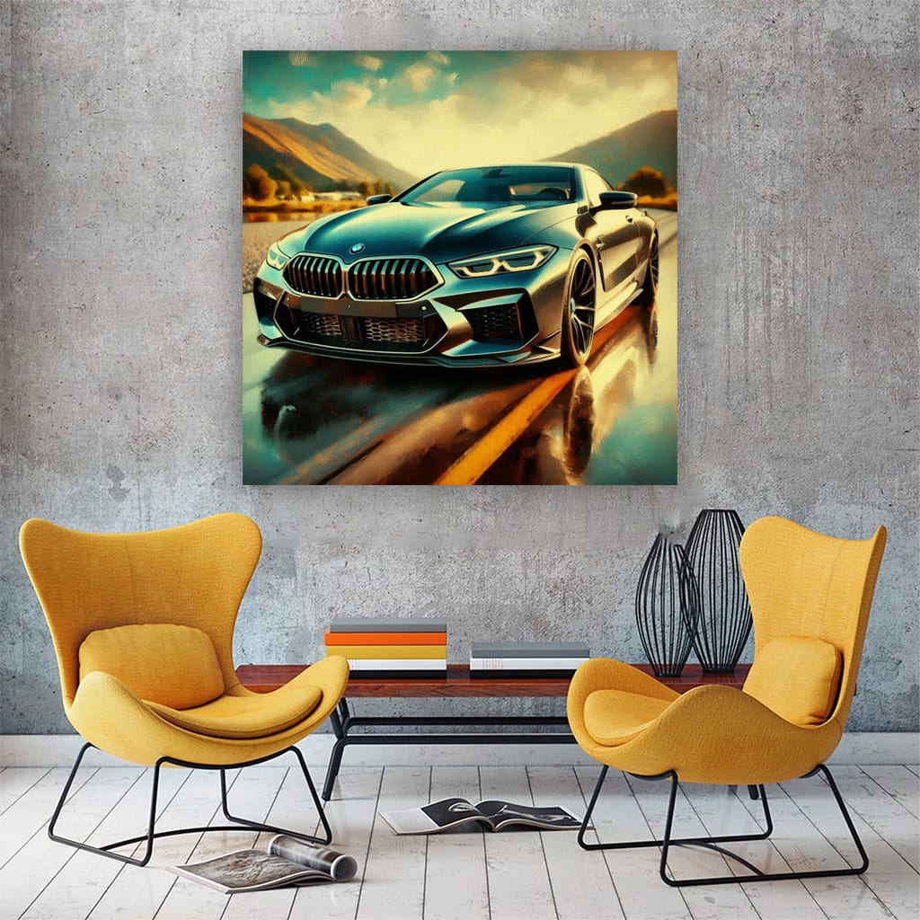 Impressionistic BMW M8: Masterpiece of Speed and Style