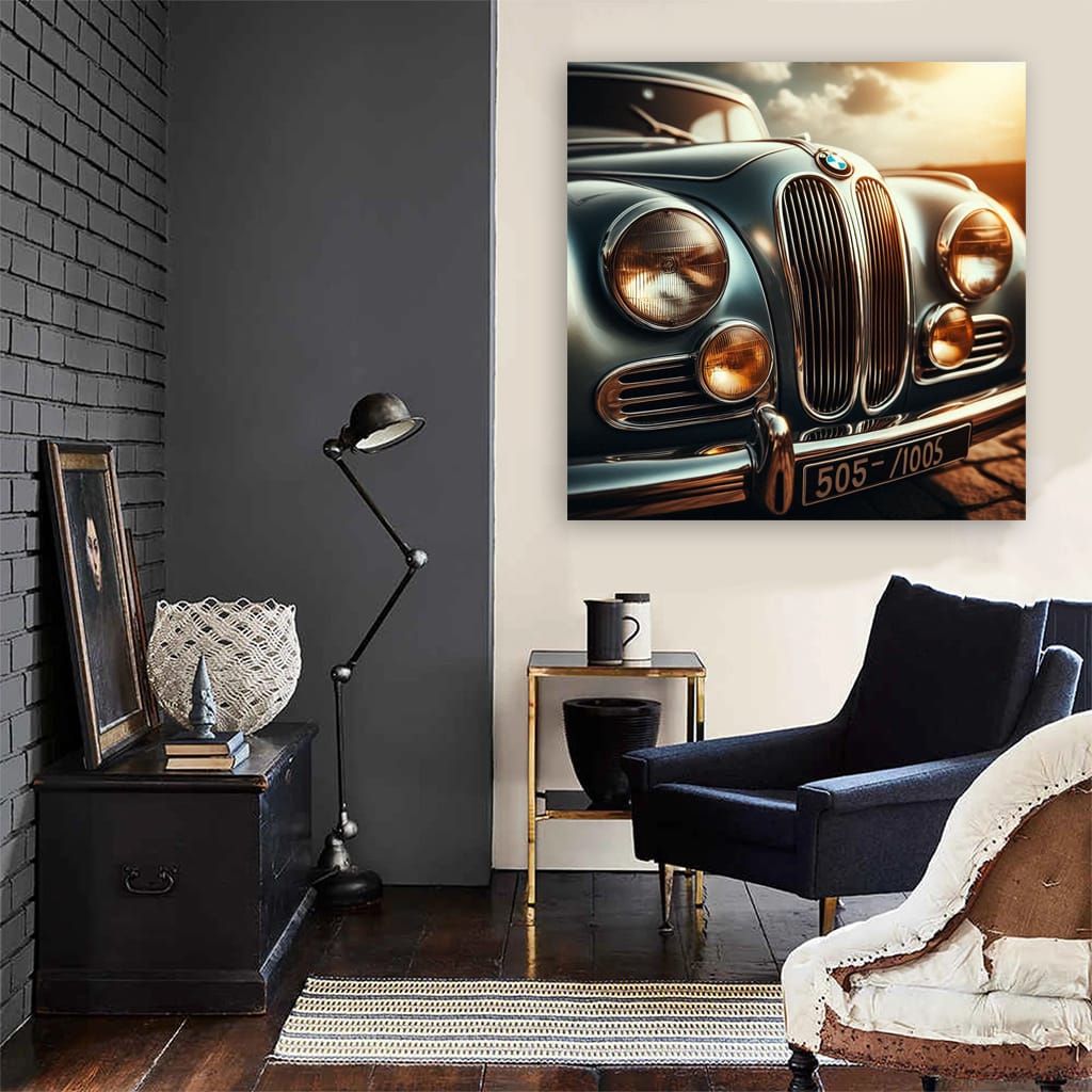 Vintage BMW Hood - Classic Retro Style Elegance