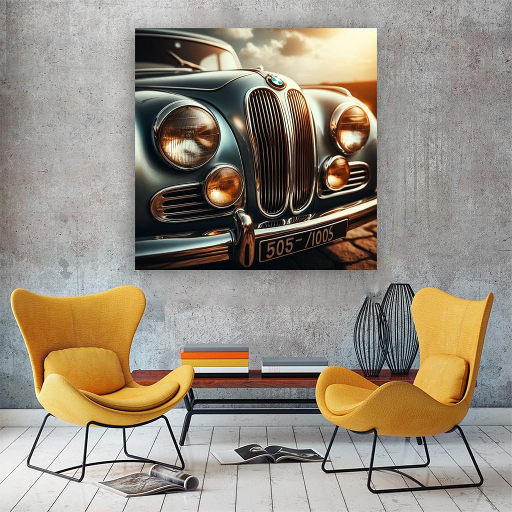 Vintage BMW Hood - Classic Retro Style Elegance