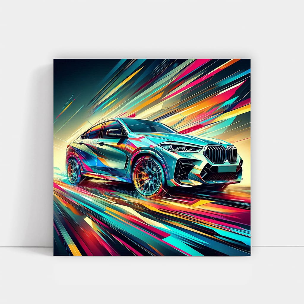 BMW X6M Abstract Art - Dynamic Elegance in Motion