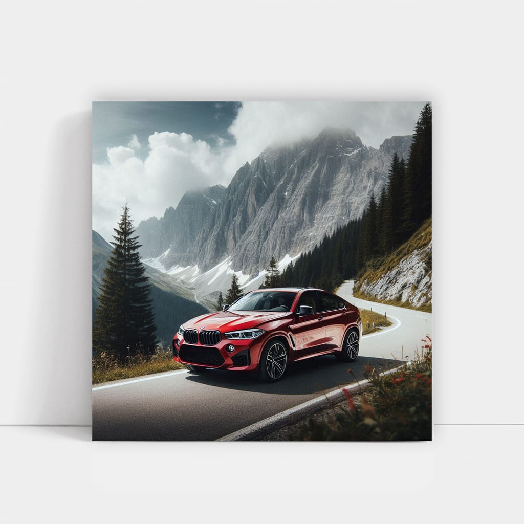 BMW X6M on Mountain - Power Meets Elegance in Motion