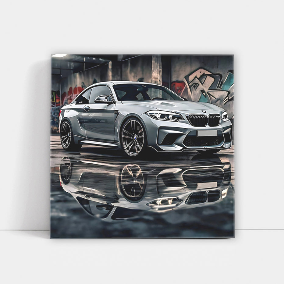 Gray BMW M2 in Urban Setting - Stylish and Powerful