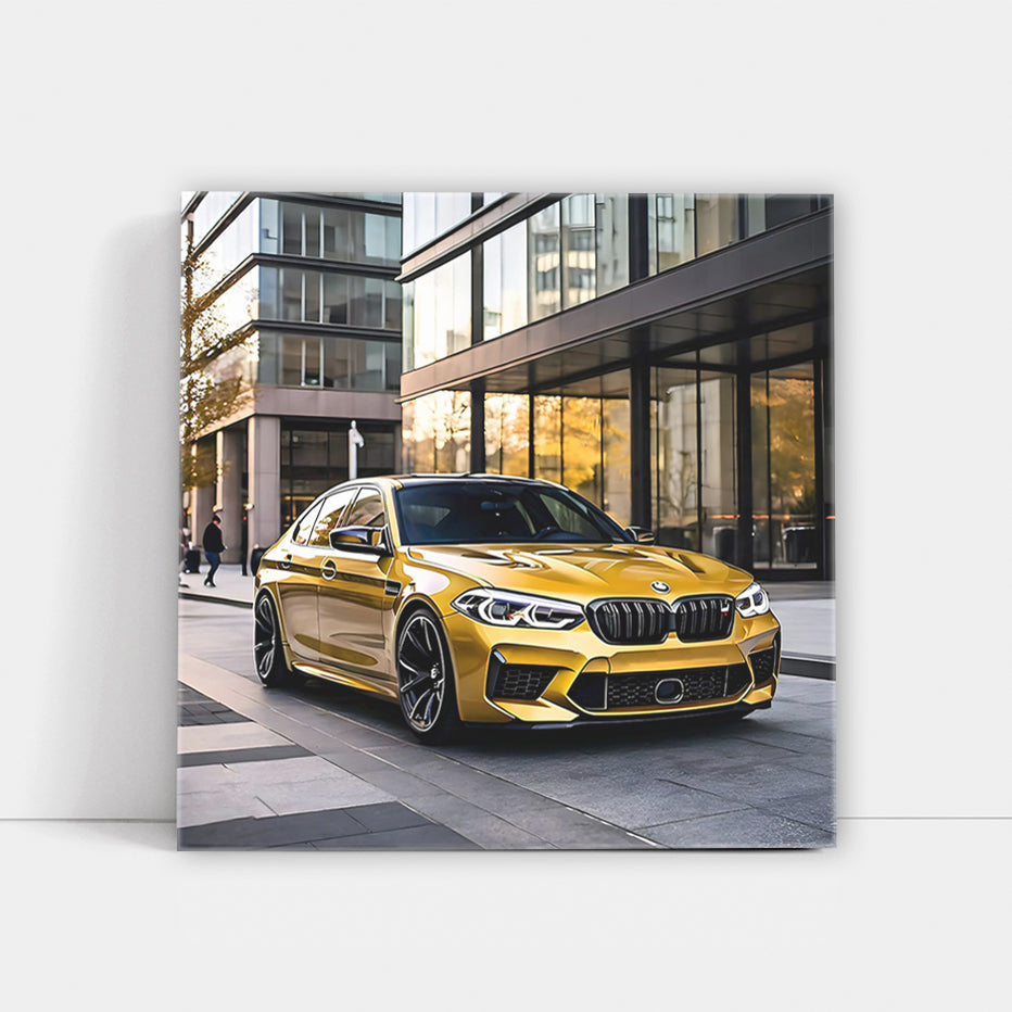 Yellow BMW M5 in Washington DC - Bold and Luxurious Ride