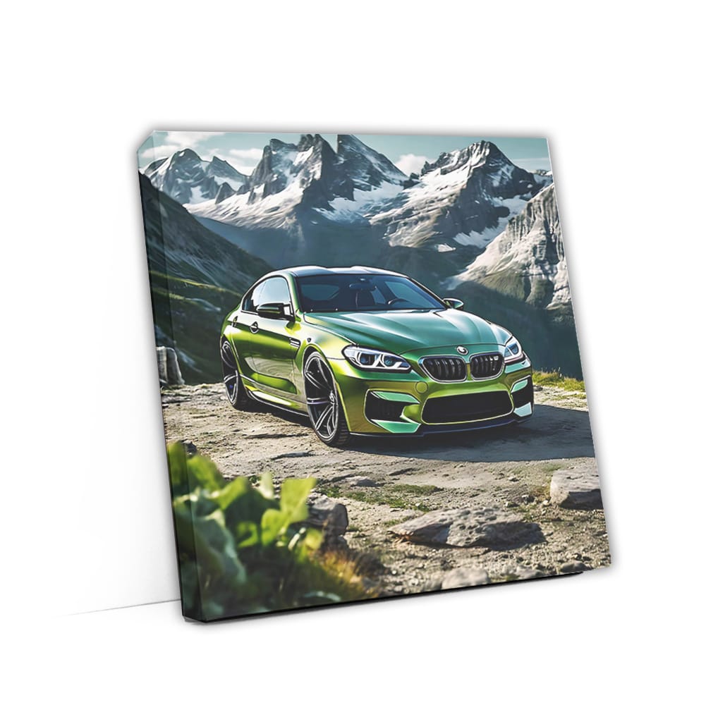 Green BMW M6 in Mountains - Blend of Power and Elegance