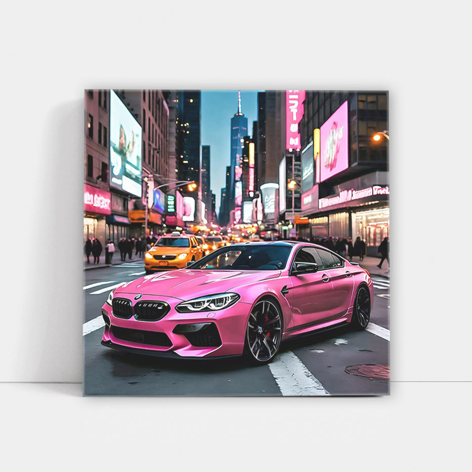 Pink BMW M6 Shines in New York, NY: Bold and Stylish