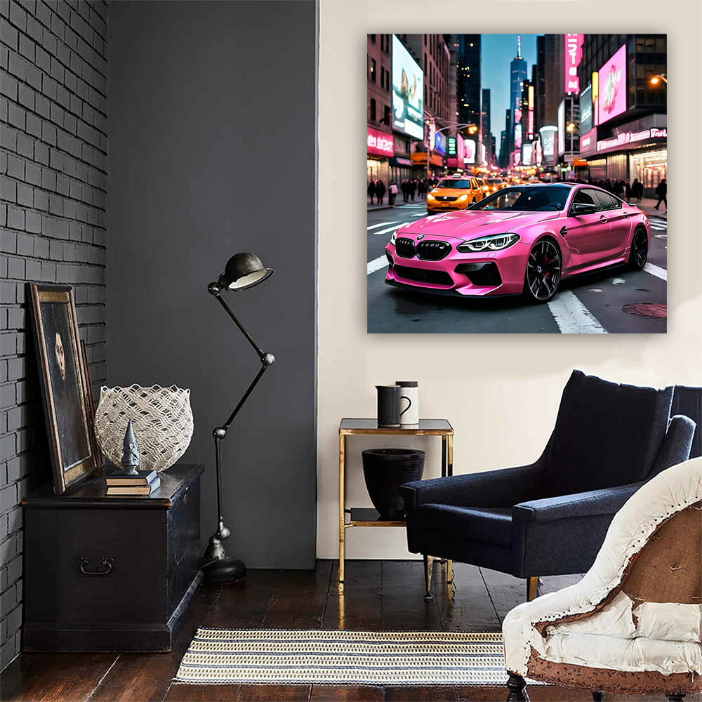 Pink BMW M6 Shines in New York, NY: Bold and Stylish