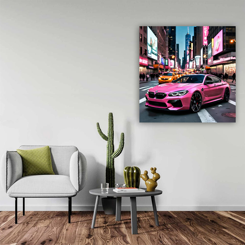 Pink BMW M6 Shines in New York, NY: Bold and Stylish