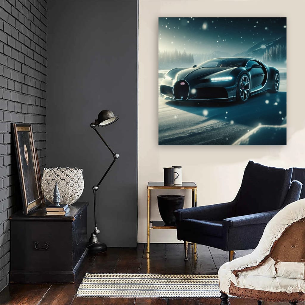 Bugatti Divo in Snowfall - An Icon of Speed and Luxury