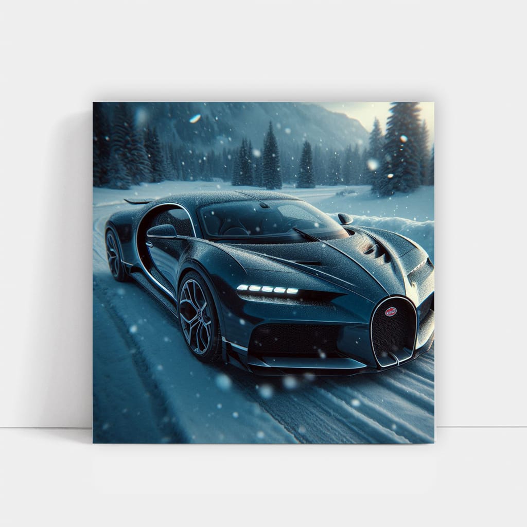 Bugatti Divo in Snowfall: Elegance Meets Power