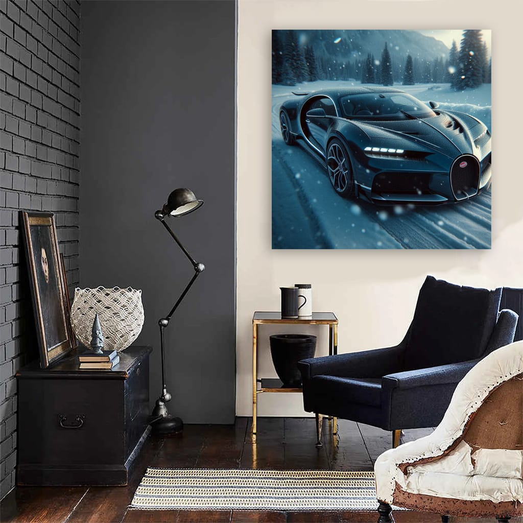 Bugatti Divo in Snowfall: Elegance Meets Power