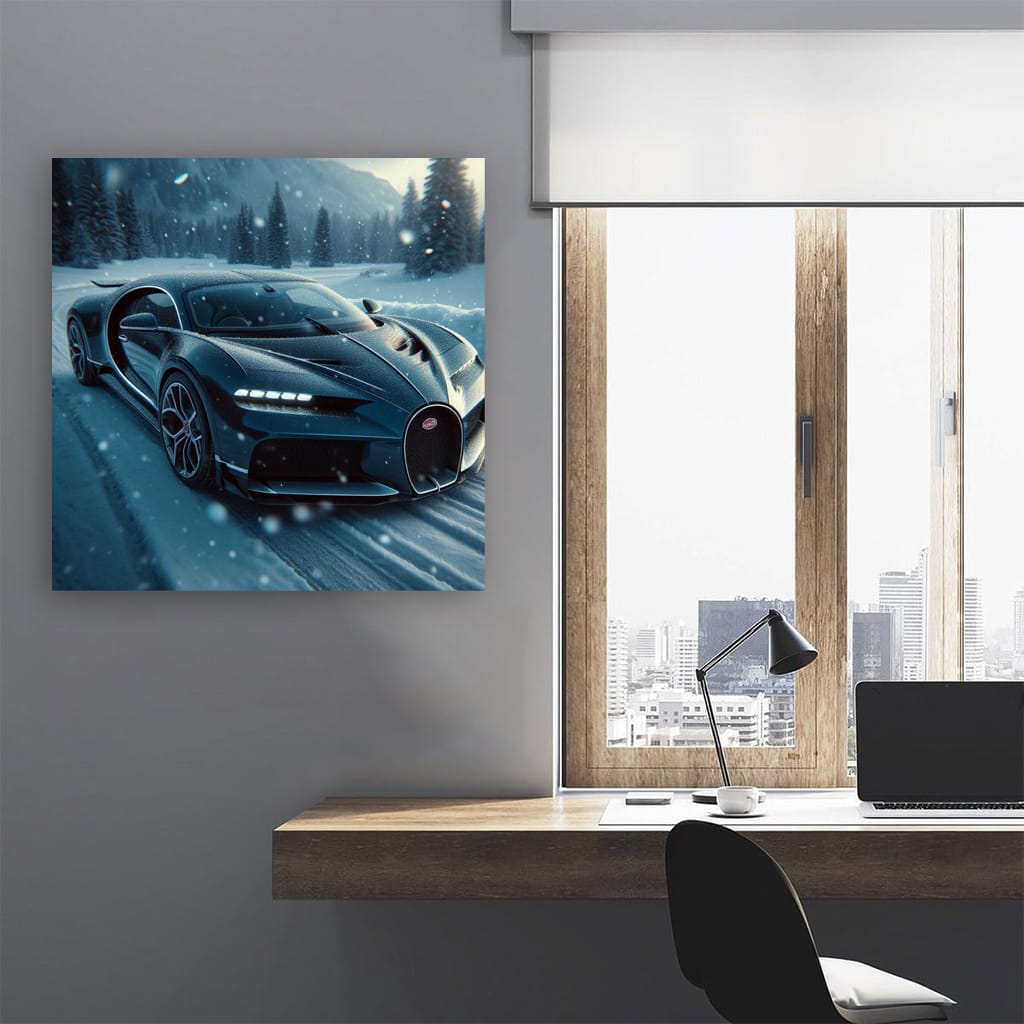 Bugatti Divo in Snowfall: Elegance Meets Power