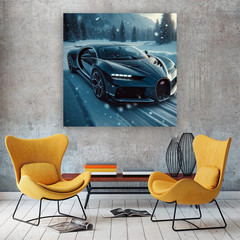 Bugatti Divo in Snowfall: Elegance Meets Power